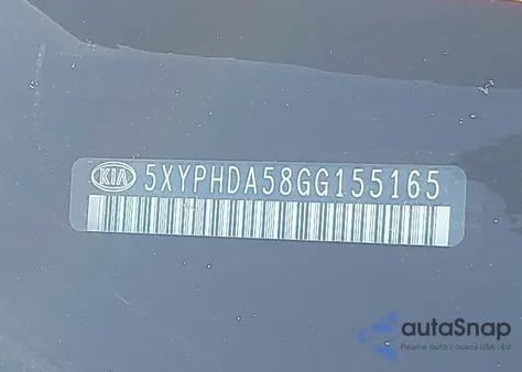 2016 Kia Sorento Ex из США, поврежденный, VIN 5XYPHDA58GG155165